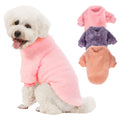Kyaringtso Dog Sweater, 3 Pack Dog Sweaters for Small Dogs, Dog Clothes for Small Dogs Girl Boy, Ultra Soft and Warm Puppy Sweater Dog Coat for Winter Christmas (S, Pink+Purple+Peach)
