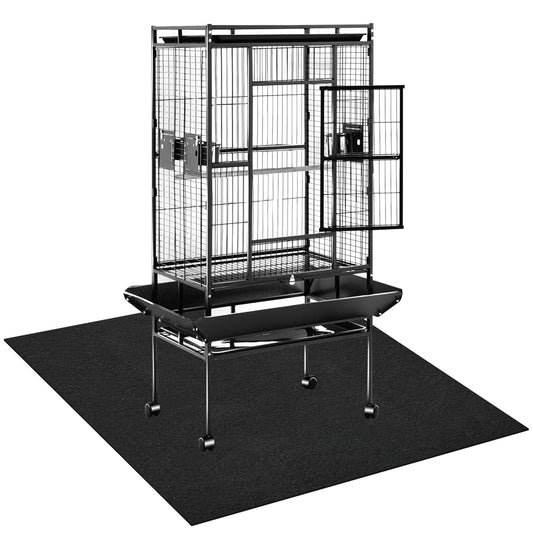 50x50 Inch Large Bird Cage Mat,Under Pet Cage Mat for Bird Cages, Dog Crate Mat Liner, Waterproof Felt Liner with Non-Slip Backing for Kennel Training, Floor Protector and Reptile Aquariums