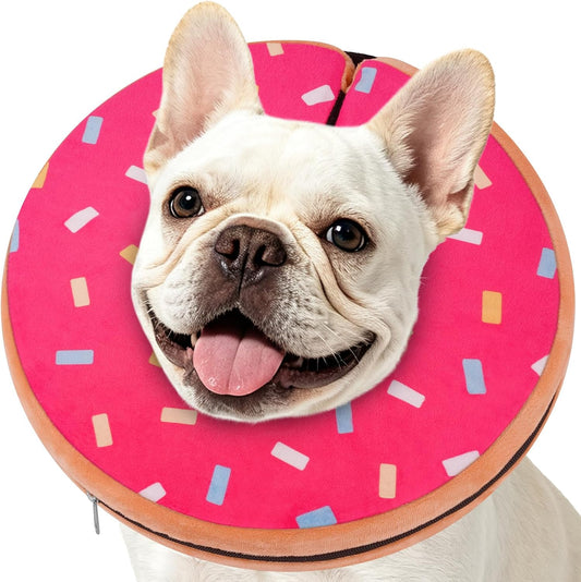 Donut Cone for Dogs, No-Inflation Sponge Donut Collar After Surgery