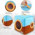 GINDOOR Large Size Parrot Nest House - Winter Warm Bird Snuggle Hut Hanging Birds House Cage Hideaway Cave Bed for Large Birds Amazon Parrots African Grey Cockatoos Macaws
