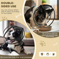 Dog Cone Collar for After Surgery,Transparent Dog Cones Alternative for Small Large Medium Size Dogs,Adjustable Depth Pe