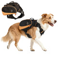 Dog Backpack for Medium & Large Dogs, Detachable Side Bags, Quick-Poop Bag Dispenser | No-Pull Adjustable Harness for Large-Chested Breeds | Non-Slip Handle for Hiking, Walking, Outdoor Adventures（S）
