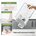 SQUSIMEI 3 Qt/2.8 L Bird Seed Storage Container with Lids Airtight Measuring Cup, Bird Seed Dispenser Pet Food Container Are Used to Store Bird Food, Chicken Feed BPA Free (2.8L, Green)
