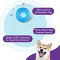 Outward Hound Snoop Interactive Treat Dispensing Dog Toy, Blue, 5"