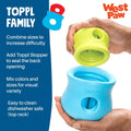WEST PAW Zogoflex Toppl Interactive Treat Dispensing Puzzle Dog Toy for Mental Stimulation & Enrichment-Holds Kibble & T