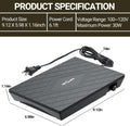 REPTI ZOO Reptile Heat Panel Adjustable Temperature Reptile Heating Plate, Non-Light Heating Solution with Expanded Heat