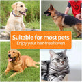 Undercoat Rake for Dogs, 2 in 1 Dematting Comb & Deshedding Tool for Long Hair Pets, Pet Hair Grooming Brush, Clear Mats