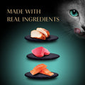Sheba Premium Puree Cat Treats Lickable Roasted Chicken Flavor, Smoked Salmon Flavor, and Seared Tuna Flavor, 0.49 oz. Tubes, 24 Count