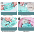 Pet Grooming Long Sleeve Washing Gloves feature silicone grooves design, ideal for both cats and dogs. This set includes
