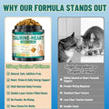 Taurine for Cats, CoQ10 for Cats, Heart Health Support for Adult & Senior Cats, 500 Crunchy Chews with Omega-3 & L-Carnitine, Cat Taurine Supplement for Eye & Muscle Support, Chicken Flavor