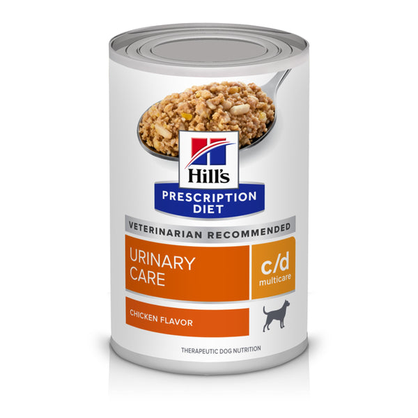 Hill's Prescription Diet c/d Multicare Urinary Care Wet Dog Food, Chicken, 13 oz. Cans, 12-Pack