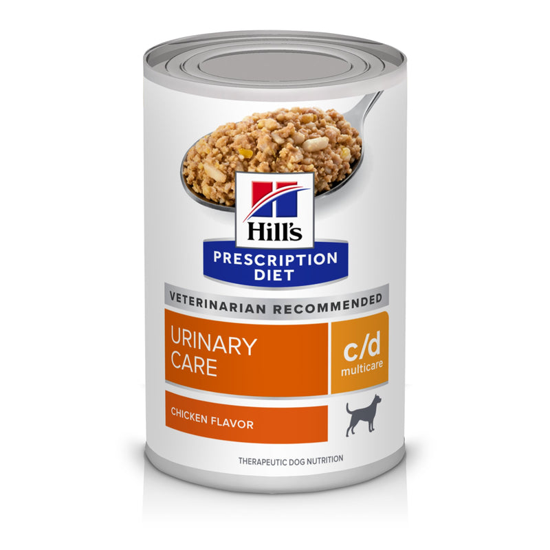 Hill's Prescription Diet c/d Multicare Urinary Care Wet Dog Food, Chicken, 13 oz. Cans, 12-Pack
