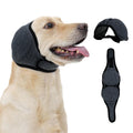 Dog Head Wrap - No Shake Ear Wrap Snood for Noise & Anxiety Relief, Ear Protector with Calming Hoodie, Dog Headband Ear Muffs for Hematoma, Grooming and Drying (Pearl Gray, S(Head Circle:10"-15"))