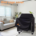 Perfitel Small Bird Cage Cover(Black) Good Night Black-Out Cover for Birdcage with Roof Top Durable Breathable Washable Material (cage is not Included) (18.9" L x 15" W x 25.6" H, L Shape)