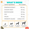 Probiotic Chews for Dogs, 150 Count, Digestive, Gut Health Support
