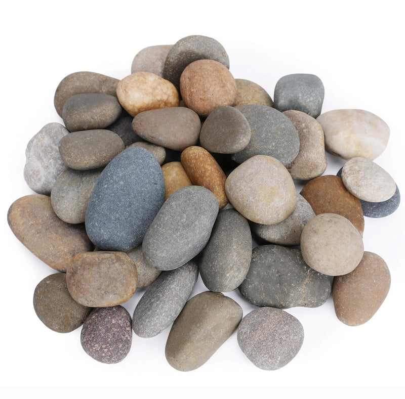Pulovin 20 lbs River Rocks for Landscaping, 1