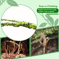 BNOSDM Reptile Jungle Vines Flexible Bend-A-Branch, 3.6Ft Reptile Climbing Branches, Chameleon Flexible Vine Decor,Terra