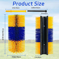 2PCS Livestock Scratch Brushes, Horse Scratcher Full Massage Brush Kit, Relieve Itching on Back, for Horse, Cattle, Shee