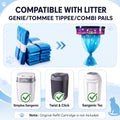 Dunzoom 50 Pack Cat Litter Refill Bags Bulk Universal 500ft in Total