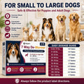 Dog Dewormer Tablets, Broad Spectrum Wormer for Tapeworms, Roundworms & Hookworms, for Small Medium & Large Dogs 10-200 