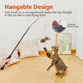 Potaroma Cat Toys Rechargeable Flapping Bird Sparrow, Lifelike Chirp Tweet, Touch Activated Kitten Toy Interactive Cat Exercise Toys for All Breeds Cat Kicker Catnip Toys 4.0 Inches