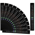 12 Pack Aquarium Thermometer Strips, 39-97℉ Fish Tank Thermometer Tape, Amphibian and Reptile Thermometer Stickers, Adhe
