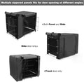 Dog Crate Cover, Heavy Duty Polyester Kennel Covers for Dog Cages Double Door Crate Cover with Zipper for 36 inch Crate Cover (36" L x 23" W x 25" H)-Black