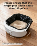 ELS PET 180 Count Automatic Cat Litter Box Liners, Compatible with Robot 4/5/3 & Most Self-Cleaning Boxes,Heavy-Duty Extra Thick Waste Bags, 23.6"×11.8", Fits larger waste drawers