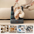 EHEYCIGA 4-Step Curved Dog Stairs for Beds 17.6" H