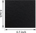6 Pack Charcoal Cat Litter Box Replacment Filter Hooded Cat Litter Boxes and Pans Carbon Odor Filters, Black