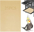 Firdnyohs 25PCS Gravel Paper for Bird Cage,11" x17" Bird cage Liner Gravel Paper Special for Bird Cage in sea Sand-Great