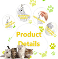 Pet Hair Keychain Cat Fur Keepsake Holder Cat Keychain Memorial Pendant Keyring Gift Pet Hair locket for Pet Lovers(Main