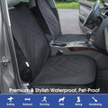 ALLANSING Front Seat Cover for Dogs with Side Flaps, Heavy Duty 900D Waterproof Seat Protector, Protects from Dirt & Scr
