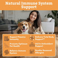 Wholistic Pet Organics Vitamin C Powder for Dogs & Cats - Cat & Dog Allergy & Itch Relief - Vitamin C Immune Support Supplement - Itchy Skin Support for Seasonal Dog Allergy Relief - 8 oz - 227 Scoops
