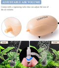 FEDOUR Mini Aquarium Air Pump, Quiet Fish Tank Oxygen Pump with Single Outlet, Aquarium Air Bubbler with Complete Access