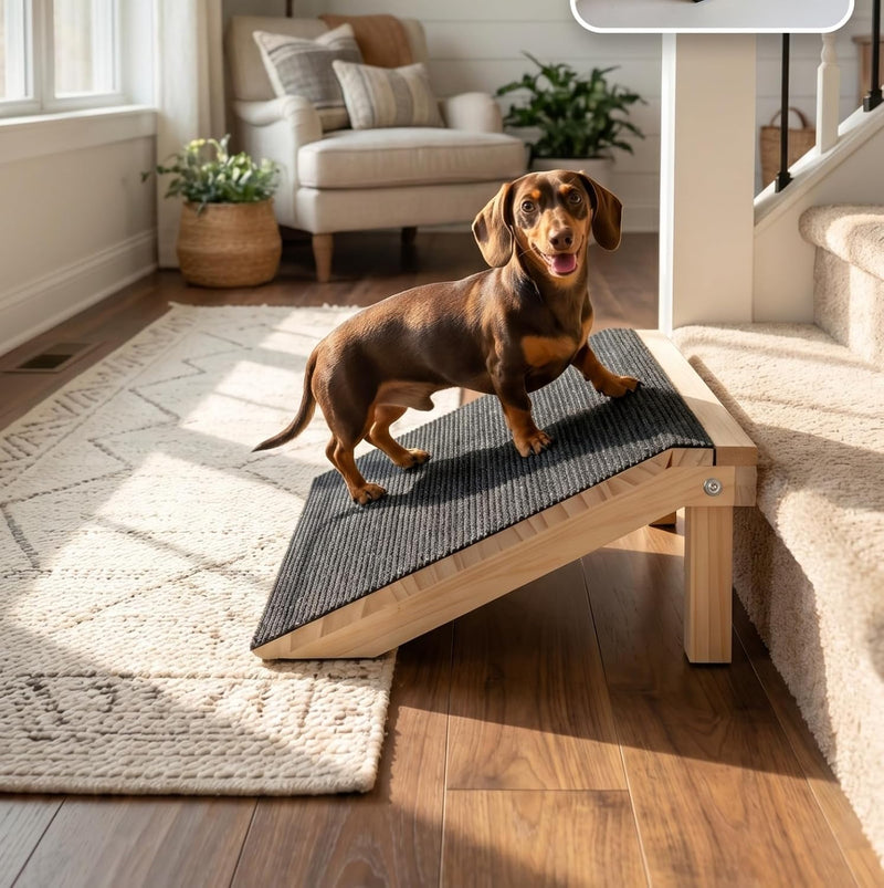 Wooden Dog Ramp for Stairs, 4.3