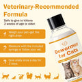 Cat Dewormer, Tapeworm Dewormer for Cats & Kittens, 2 Weeks & Older