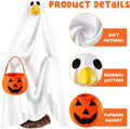 Halloween Goose Outfit Ghost Porch Goose Clothes for Outdoor Lawn Decor
