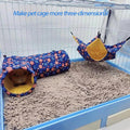 EAEDMY Guinea Pig Rat Ferret Hammock, Small Animal Corner Tunnel & Tubes & Bed for Hedgehog Piggy Chinchilla Hideout Toy