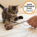 Glaciart One Felt Mouse Cat Toy – Soft Fuzzy Enrichment 100% Natural Wool - Interactive Catnip Play Cat Toy Set - Safe f