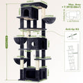 Globlazer Large Cat Tree, 80in Tall Climbing Tower, F80F