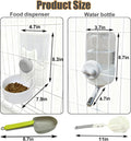 Rabbit Gravity Feeder Waterer Set Automatic Guinea Pig Food Water Dispenser Food Water Bowl Feeding Station for Puppy Ki