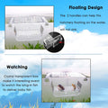 capetsma Fish Breeding Box, Acrylic Fish Isolation Box with Suction Cups, Aquarium Acclimation Hatchery Incubator for Ba