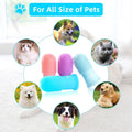 VIWIK 4Pack Dog Toothbrush Kit - Cat Finger Toothbrush for Medium to Large Dogs & Puppies, Dental Care & Teeth Cleaning