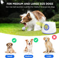 RFPP Automatic Dog Ball Launcher, Dog Ball Throw Launcher, 3 Adjustable Distance 20-45FT, with 6 2.3-inch ETPU Balls, for Small/Medium Dogs, Indoor and Outdoor Interactive Toys
