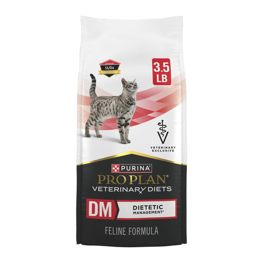 Pro Plan Veterinary Diets Purina DM Dietetic Management Feline Formula Dry Cat Food - 3.5 lb. Bag