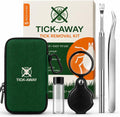 Tick-Away Tick Removal Kit for People & Pets – 5-Piece System with 2 Precision Tick Remover Tools, Magnifier, Sealed Col