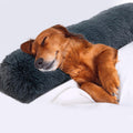 HOMBYS 25" Dog Pillow for Large & Medium Dogs, Soft Faux Fur Calming Pet Pillow for Anxiety Relief, Machine Washable, Pl