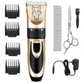 Highdas Dog Clippers for Grooming Low Noise, Cordless Electric Dog Grooming Kit Clippers Rechargeable, Quiet Dog Shaver, Pet Hair Trimmer Kit for Dogs & Cats (Gold)