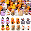 60PCS Halloween Mini Resin Ducks, Miniature Figures Tiny Ducks Micro Landscape Garden Aquarium Dollhouse for Halloween B